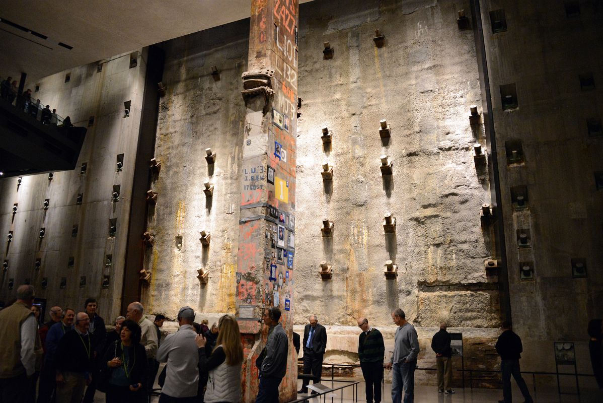 27A Original Slurry Concrete Retaining Wall And Last Column In Foundation Hall 911 Museum New York